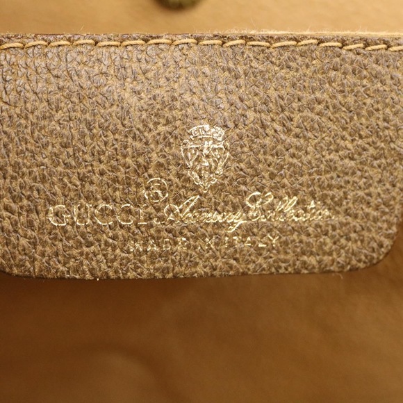 GUCCI Web Sherry Line GG Canvas Clutch Bag Beige Red Green Auth yk2761 - Picture 16 of 16